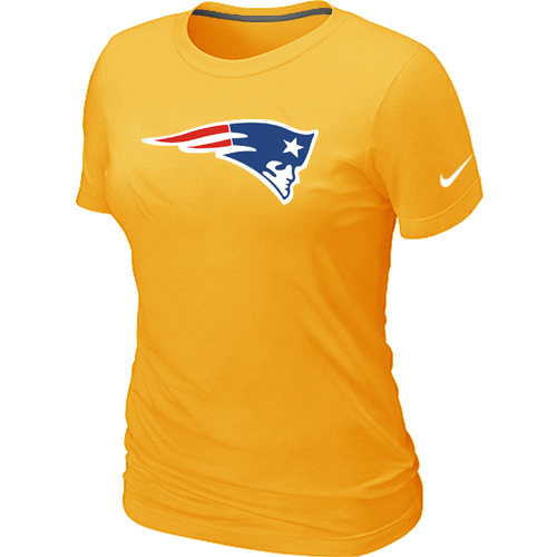 Women New England Patriots Yellow T-Shirts