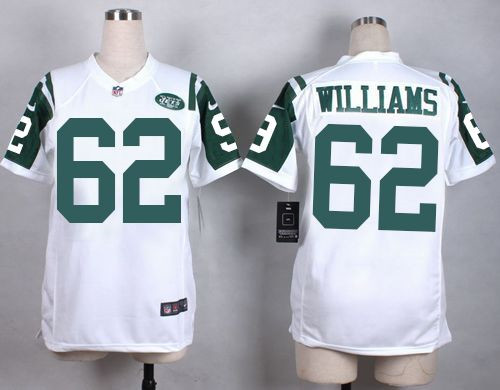 Women New Jets #62 Leonard Williams White Stitched NFL Elite Jersey