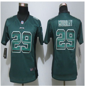 Women New New Philadelphia Eagles #29 DeMarco Murray Green Strobe Elite Jersey