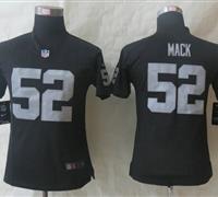 Women New Oakland Raiders #52 Khalil Mack Black Jerseys