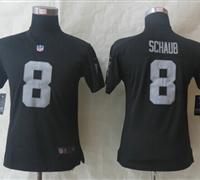 Women New Oakland Raiders #8 Matt Schaub Black Jerseys