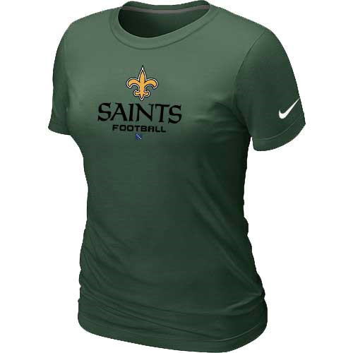 Women New Orleans Sains  D.Green T-Shirt