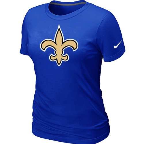 Women New Orleans Sains Blue T-Shirts