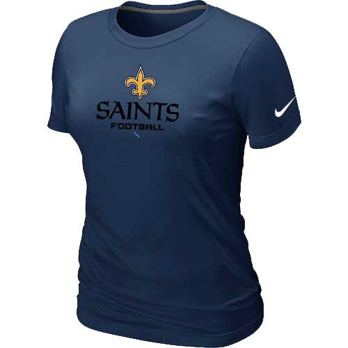 Women New Orleans Sains D.Blue  T-Shirt