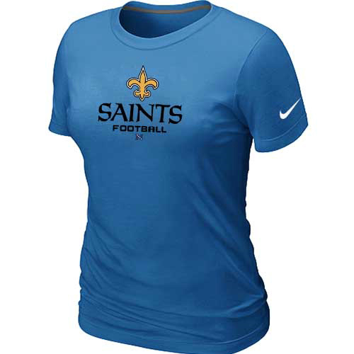 Women New Orleans Sains L.blue  T-Shirt