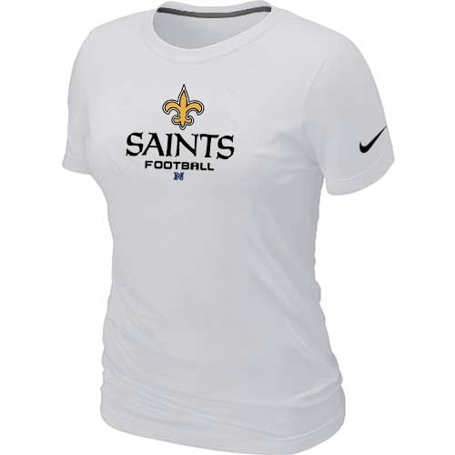 Women New Orleans Sains White T-Shirt