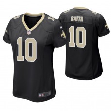 Women New Orleans Saints #10 Tre'Quan Smith Black Game Jersey