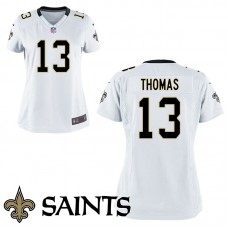 Women New Orleans Saints #13 Michael Thomas White Game Jersey