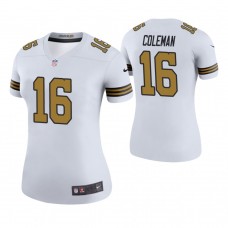 Women New Orleans Saints #16 Brandon Coleman White Color Rush Legend Jersey