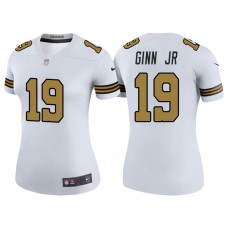 Women New Orleans Saints #19 Ted Ginn Jr White Color Rush Legend Jersey