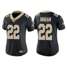 Women New Orleans Saints #22 Mark Ingram Black Vapor Untouchable Limited Jersey