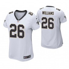 Women New Orleans Saints #26 P. J. Williams White Game Jersey