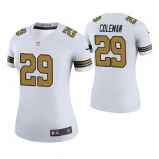 Women New Orleans Saints #29 Kurt Coleman White Color Rush Legend Jersey