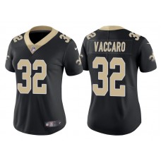 Women New Orleans Saints #32 Kenny Vaccaro Black Vapor Untouchable Limited Jersey