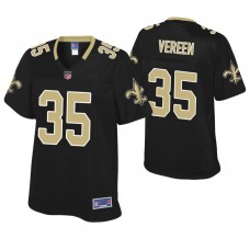 Women New Orleans Saints #35 Shane Vereen Black Pro Line Player Jersey