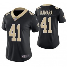Women New Orleans Saints #41 Alvin Kamara Black Game Jersey