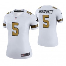 Women New Orleans Saints #5 Teddy Bridgewater White Color Rush Legend Jersey