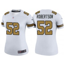 Women New Orleans Saints #52 Craig Robertson White Color Rush Legend Jersey
