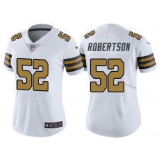 Women New Orleans Saints #52 Craig Robertson White Vapor Untouchable Color Rush Limited Jersey