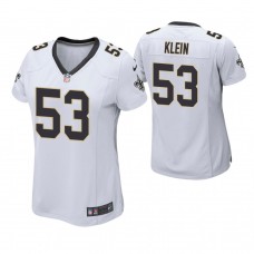 Women New Orleans Saints #53 A. J. Klein White Game Jersey
