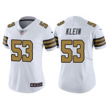 Women New Orleans Saints #53 A.J. Klein A.J. Klein Vapor Untouchable Color Rush Limited Jersey