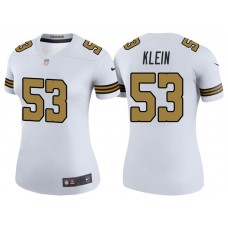 Women New Orleans Saints #53 A.J. Klein White Color Rush Legend Jersey