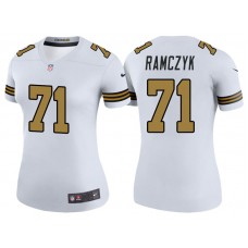 Women New Orleans Saints #71 Ryan Ramczyk White Color Rush Legend Jersey