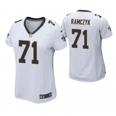 Women New Orleans Saints #71 Ryan Ramczyk White Game Jersey