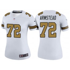 Women New Orleans Saints #72 Terron Armstead White Color Rush Legend Jersey