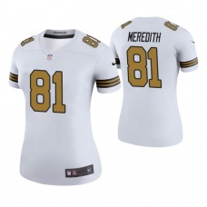 Women New Orleans Saints #81 Cameron Meredith White Color Rush Legend Jersey
