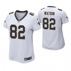 Women New Orleans Saints #82 Benjamin Watson White Game Jersey