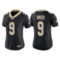 Women New Orleans Saints #9 Drew Brees Black Vapor Untouchable Limited Player Jersey