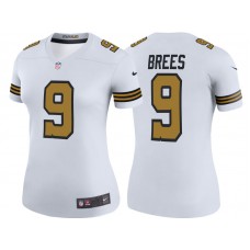 Women New Orleans Saints #9 Drew Brees White Color Rush Legend Jersey