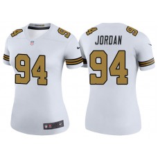 Women New Orleans Saints #94 Cameron Jordan White Color Rush Legend Jersey