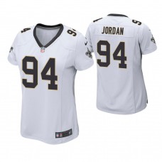 Women New Orleans Saints #94 Cameron Jordan White Game Jersey