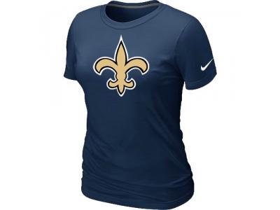 Women New Orleans Saints D.Blue Logo T-Shirt