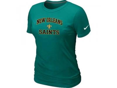 Women New Orleans Saints Heart & Soul L.Green T-Shirt