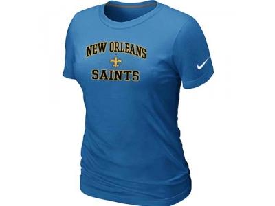 Women New Orleans Saints Heart & Soul L.blue T-Shirt
