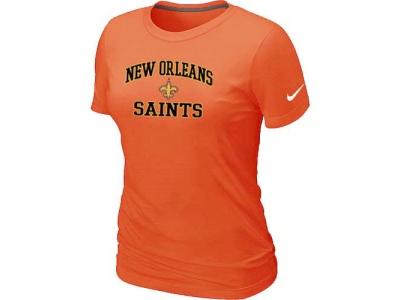 Women New Orleans Saints Heart & Soul Orange T-Shirt
