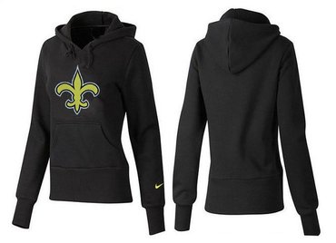 Women New Orleans Saints Logo Pullover Hoodie-- (2)