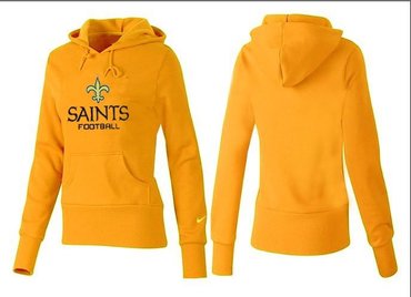 Women New Orleans Saints Logo Pullover Hoodie-- (30)