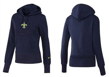 Women New Orleans Saints Logo Pullover Hoodie-- (38)