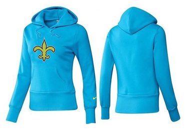 Women New Orleans Saints Logo Pullover Hoodie-- (4)