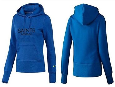 Women New Orleans Saints Logo Pullover Hoodie-- (40)