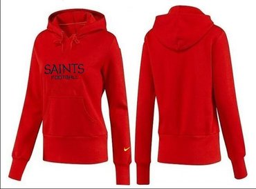 Women New Orleans Saints Logo Pullover Hoodie-- (43)