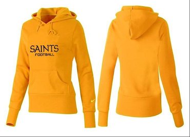 Women New Orleans Saints Logo Pullover Hoodie-- (45)
