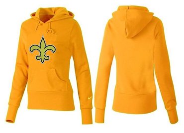 Women New Orleans Saints Logo Pullover Hoodie-- (5)