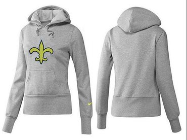 Women New Orleans Saints Logo Pullover Hoodie-- (6)