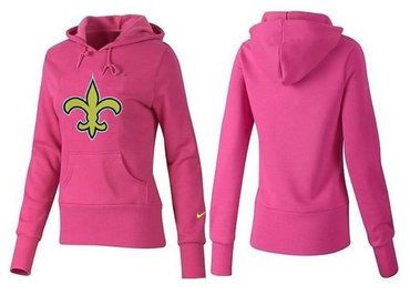 Women New Orleans Saints Logo Pullover Hoodie-- (8)