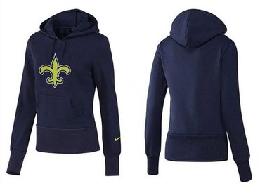 Women New Orleans Saints Logo Pullover Hoodie-- (9)